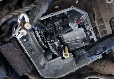 a close-up of a car engine